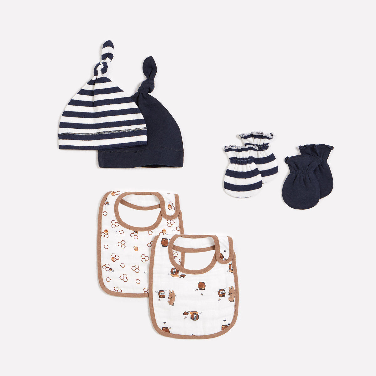 Little Cub Newborn Accessories Bundle (6 pcs) petitlem EN