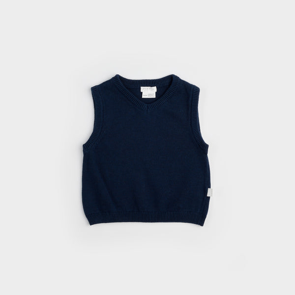 Navy blue cheap sleeveless sweater