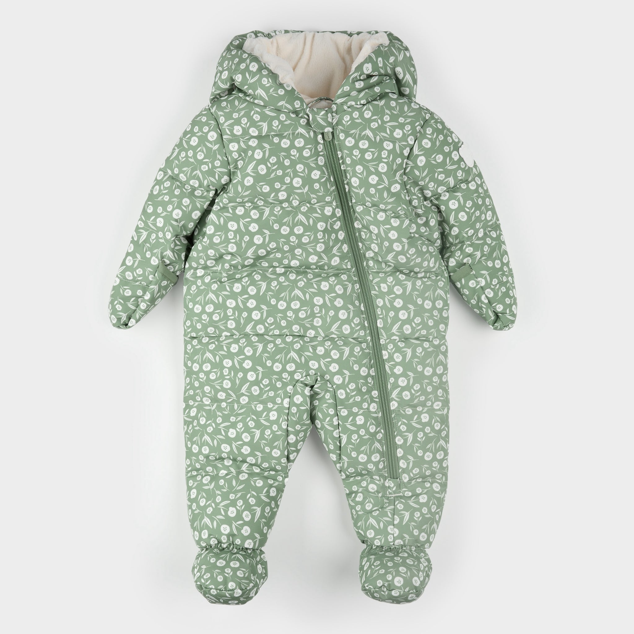 JILTU　baby frill hoodie Baby Chaser Sun Protection Long Sleeve Hoodie UPF 50+ – Milk